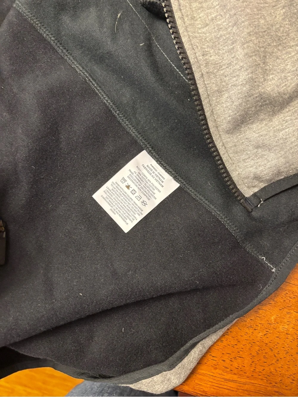 Nike UT Austin Men’s Gray and Black Full-Zip Hooded Performance Jacket medium